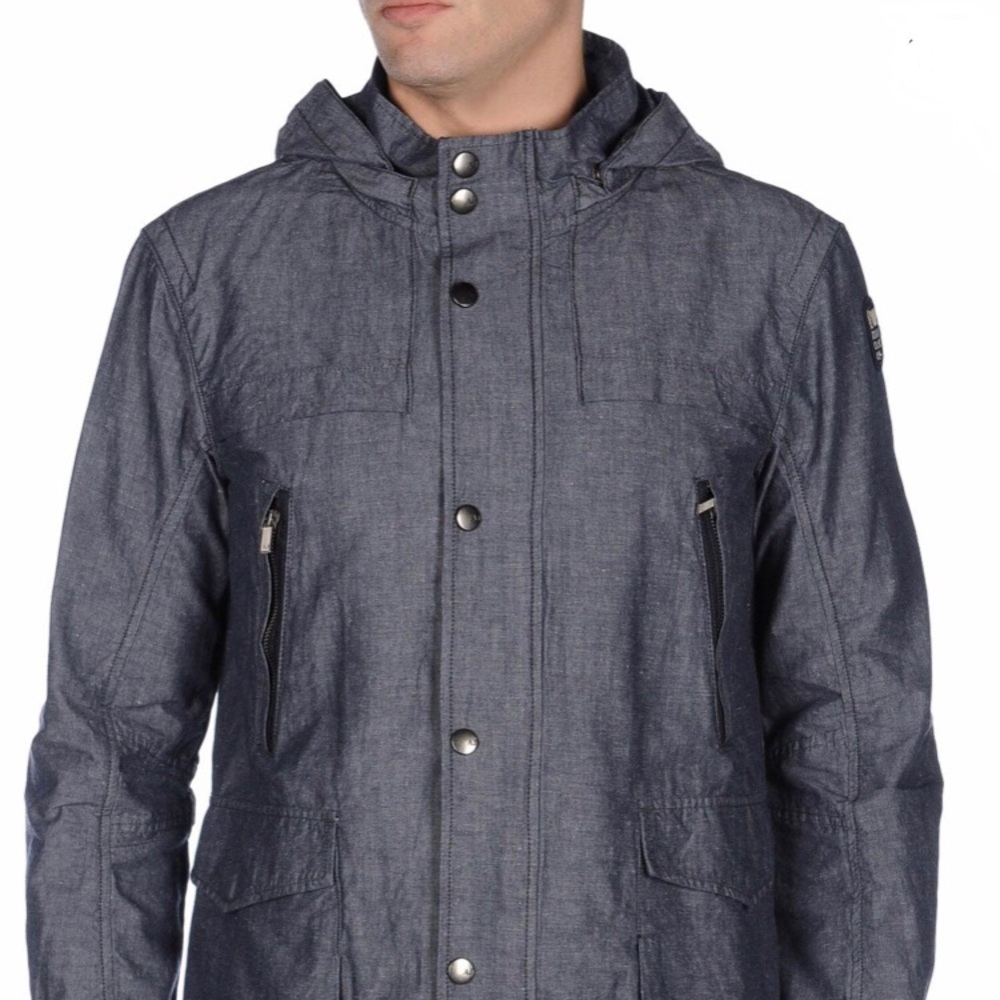 Armani Jeans Cotton Dark Indigo Color Mid Jacket